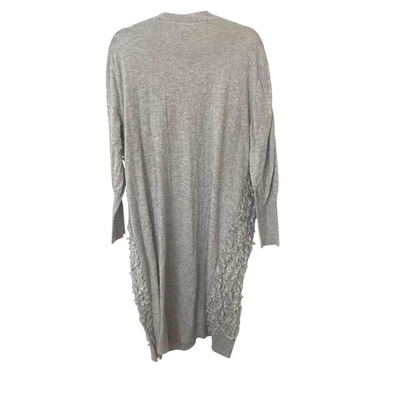 THE GREAT‎ Wool Blend Loop Fringe Long Cardigan Sz 2 (Medium) - Picture 2 of 5